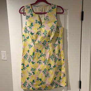 Cynthia Rowley Lemon Print Sun Dress. Size 8.